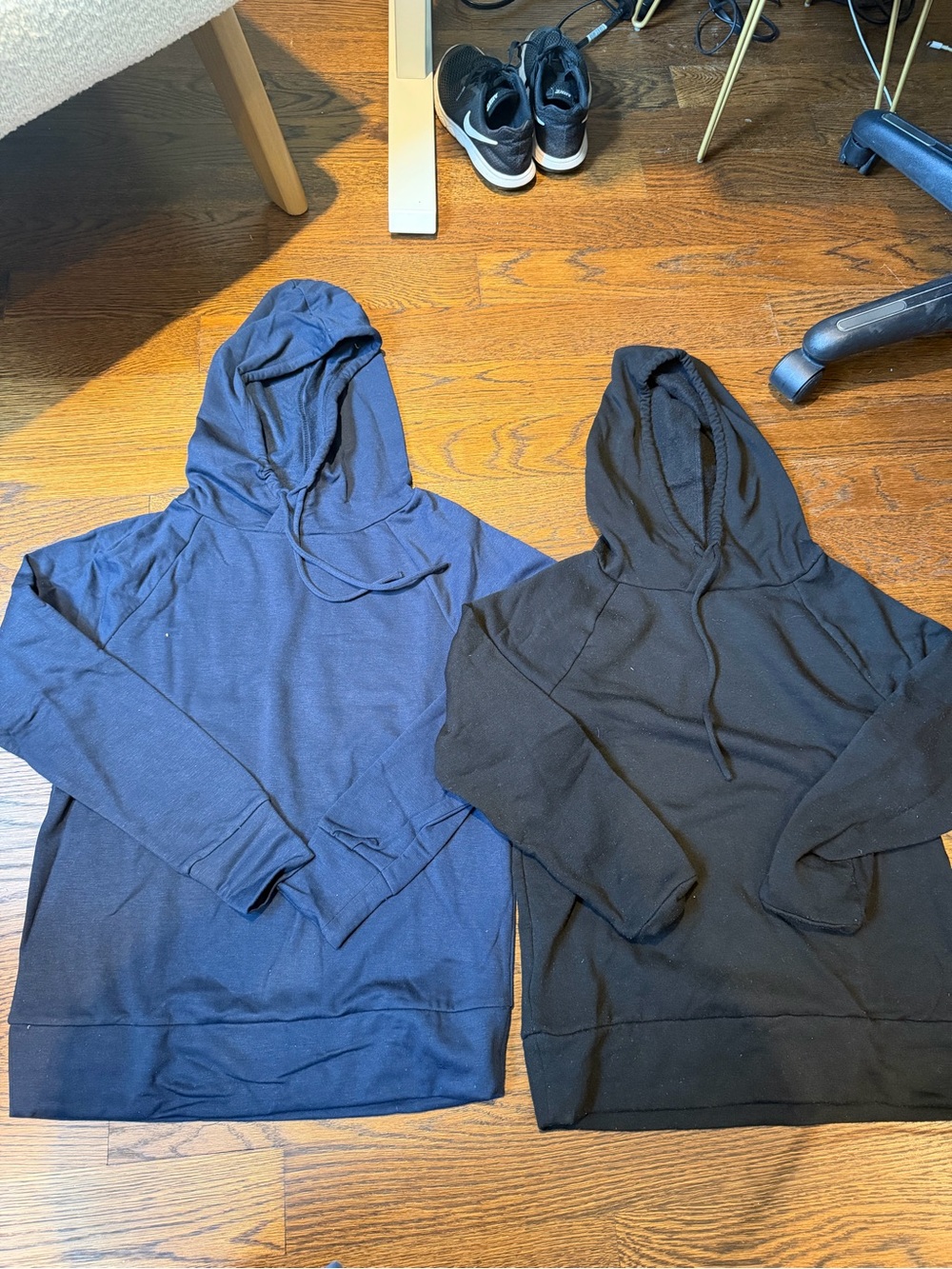 Eddie Bauer Navy and Black Hooded Pullover Pair